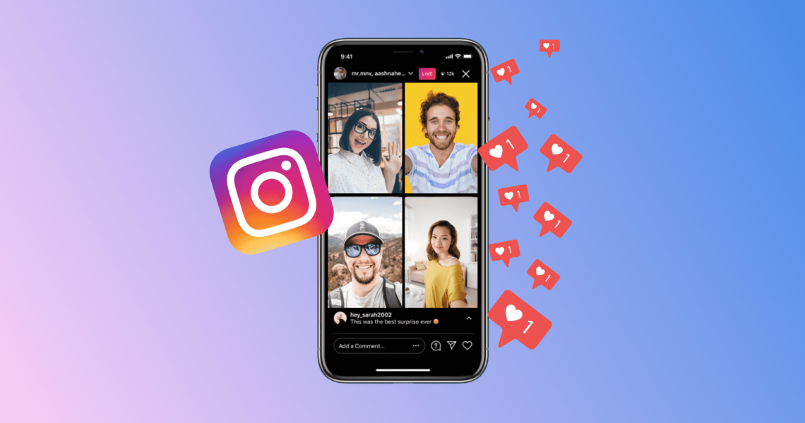 Utilisation de la fonction Live Rooms d’Instagram