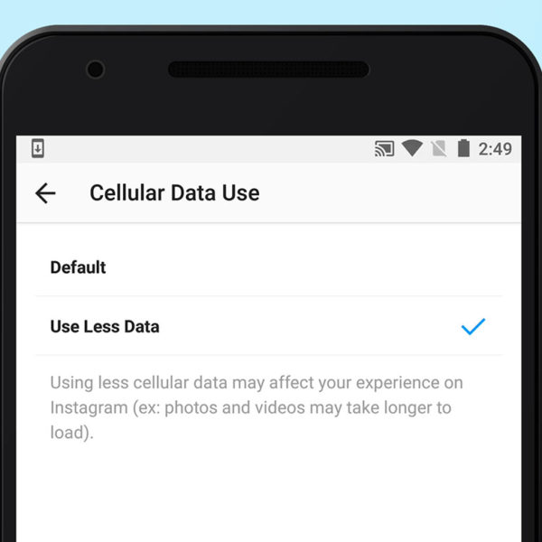 intsagram data use less