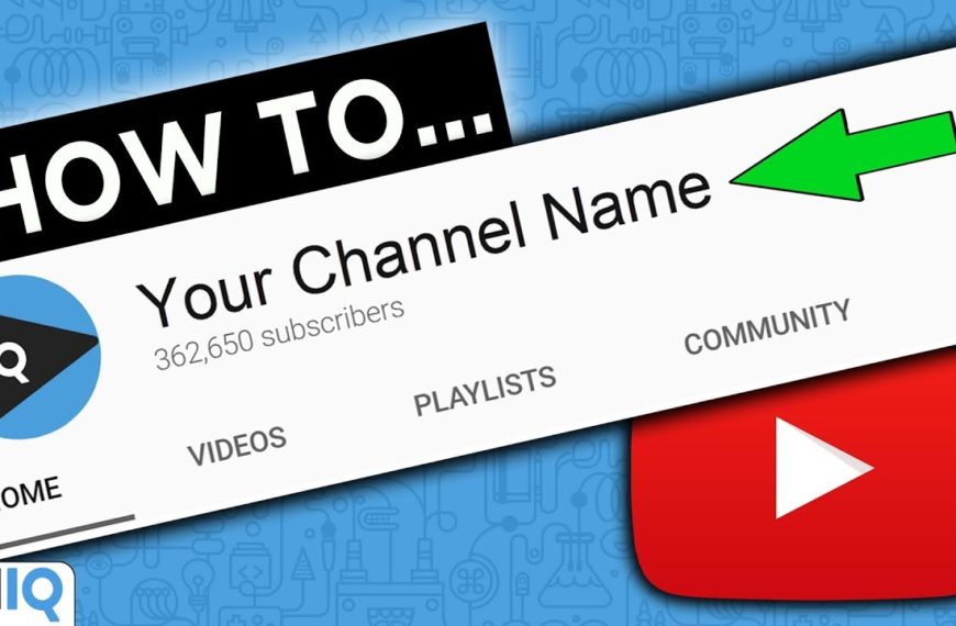 how to change youtube channel name