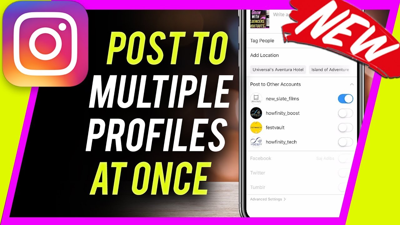 post to multiple profiles